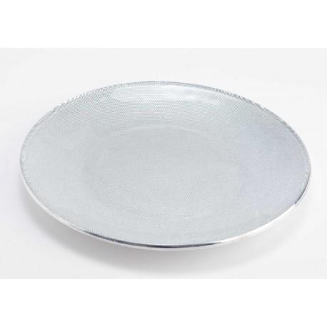 Assiette plate Lise Argent