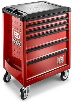 Servante datelier 6 tiroirs rouge ROLL.6M3PB Faco