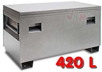Coffre de chantier ACIER verrouillable - 420 Litre