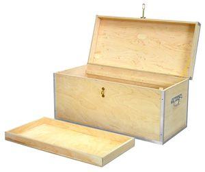 Coffre de chantier en bois 670 x 320 x h. 330 mm