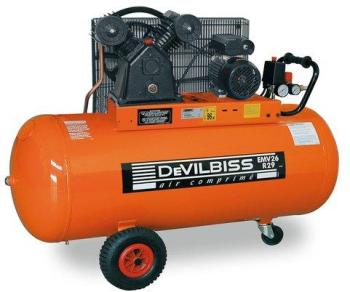 COMPRESSEUR PISTON 3 CV BI-Cylindre en fonte Réser