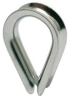 Cosse coeur inox A4 marine 3 mm - AFG DIFFUSION