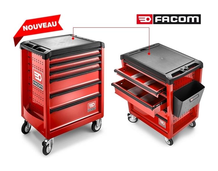 Servante Roll M3 6 tiroirs rouge ROLL.6M3 Facom