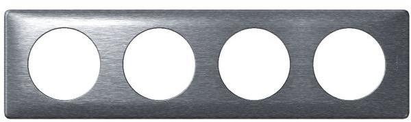 Plaque Anodisée Aluminium 4 postes Céliane - Legra