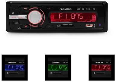 Auna MD-120.2BK Autoradio USB SD MP3 4x75W max. Li