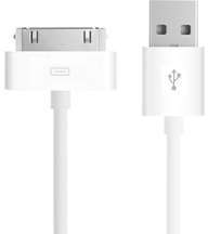 Câble chargeur Iphone 4 vers USB - 1 m - Blanc Câble chargeur Iphone 4 vers