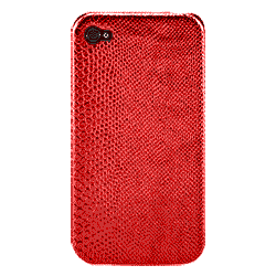 Coque iPhone 4S et iPhone 4 Caméléon Rouge