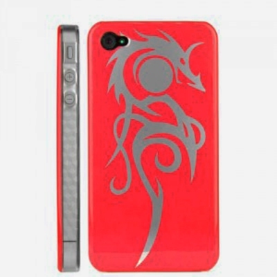 Coque Dragon Rouge pour iPhone 4