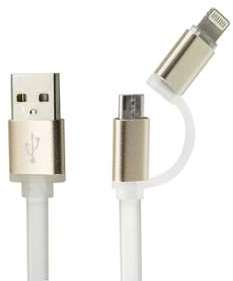 Câble chargeur 2 en 1 Iphone Android - Lightning micro Câble chargeur 2 en 1 Iphone