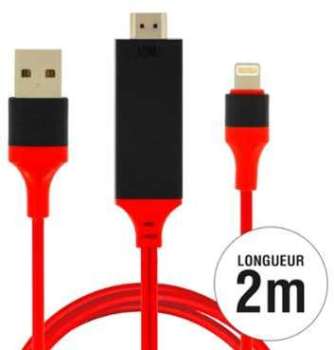 Cable video Apple iPhone SE - Câble HDMI compatibl