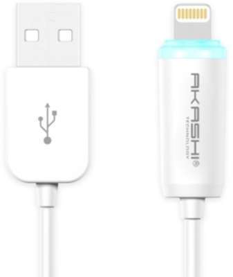 Câble Lightning 1m Akashi - Blanc Câble Lightning 1m Akashi