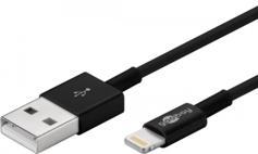 Câble Lightning MFI vers USB (1m) - Noir Câble Lightning MFI vers USB