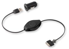 Câble USB - Apple Dock avec enrouleur Retrak avec