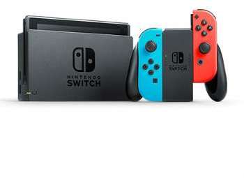 Nintendo Switch avec paire de Joy-Con Rouge fluorescent Nintendo Switch avec paire