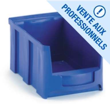 Bac à bec plastique grande ouverture bleu