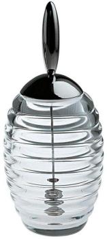 Honey Pot doseur à miel - transparent acier inoxydable Honey Pot doseur à miel -