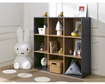 Cube de rangement 9 cases anthracite Cube de rangement 9 cases