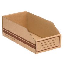 Bac de stockage en carton - 3,3 litres - Lot de 50