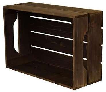 Caisse de rangement bois L.54 x H.20 x P.36 cm