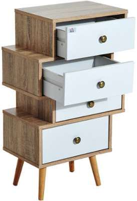 Meuble commode chiffonnier style scandinave 4 tiro