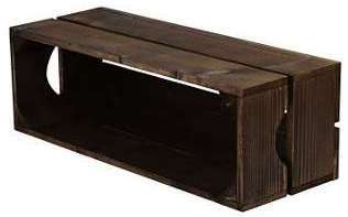 Caisse de rangement bois L.27 x H.20 x P.36 cm