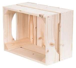 Caisse de rangement bois L.54 x H.20 x P.18 cm