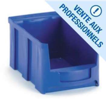 Bac à bec plastique grande ouverture bleu 10 l