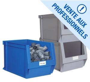 Bac à bec plastique grand volume gris 58 l