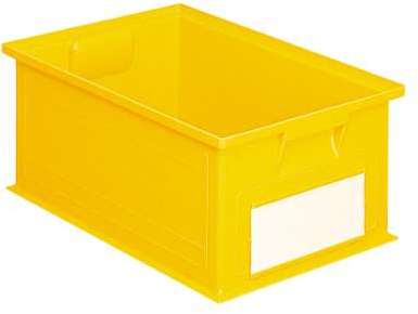 Bac plastique gerbable 27 litres jaune Bac plastique gerbable 27