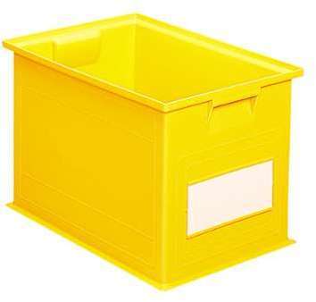 Caisse plastique 40 5 litres jaune Caisse plastique 40 5 litres