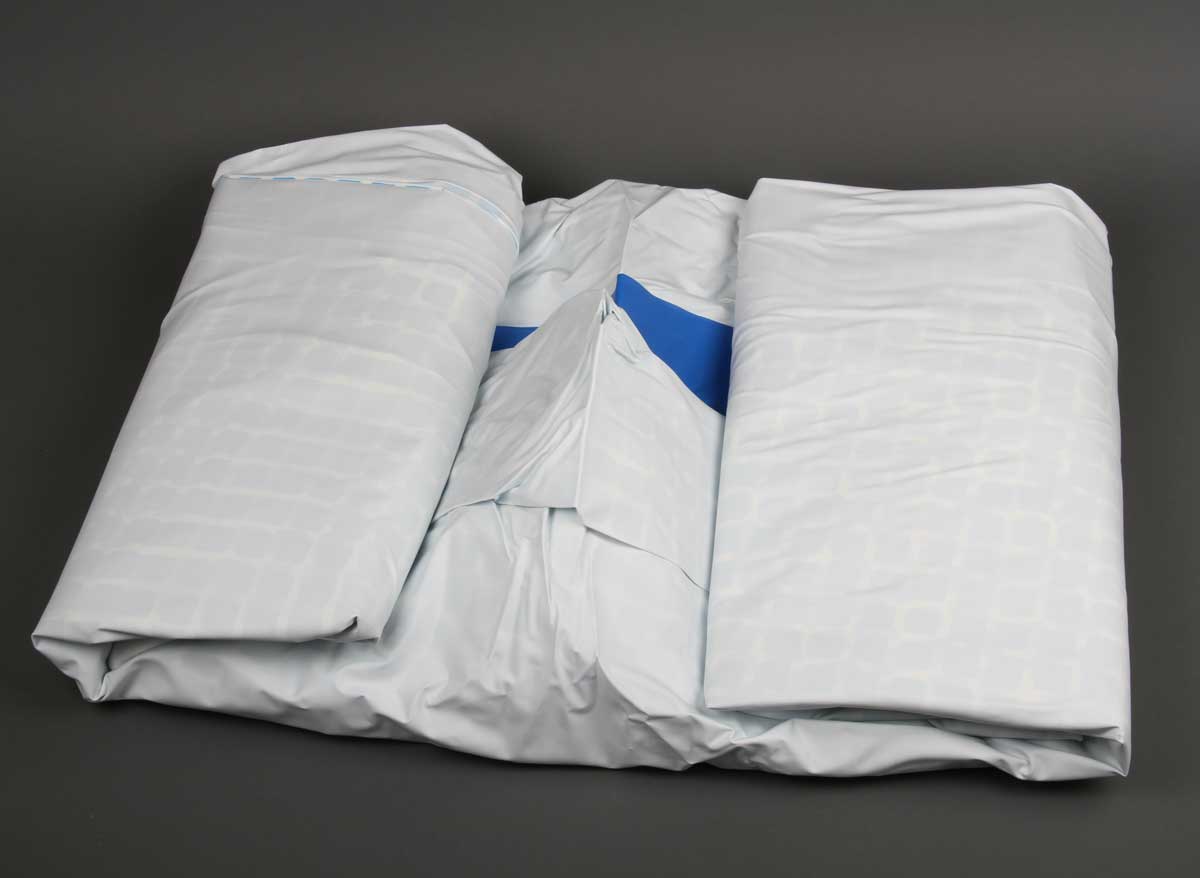 Liner de piscine tubulaire rond bleu 4,57 x 1,22 m