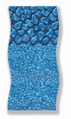 Liner piscine hors sol ovale boulder