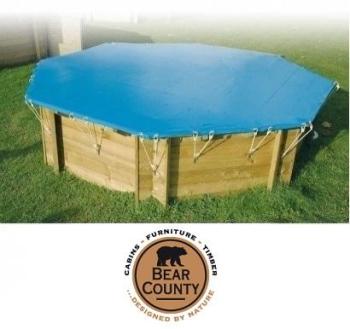 Bâche hiver Piscine en bois Confort 350 x 500 cm -