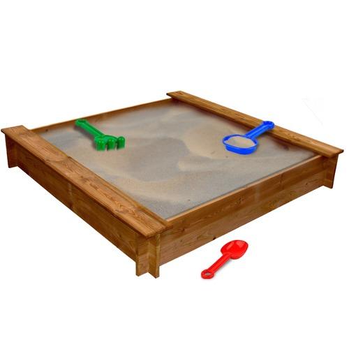 VidaXL Bac à sable carré en bois