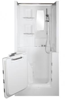 Combiné baignoire à porte balnéo CHORA 100 x 78 x 95 Combiné baignoire à porte
