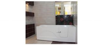 Baignoire à porte EULALIE 140/150/160 x76x60 cm