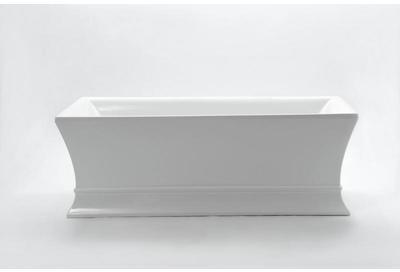 Baignoire îlot rectangulaire blanche Cosma