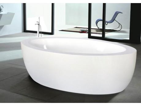 Baignoire îlot MARMARA - 206L - 185*91*58cm - Blan