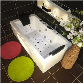 Baignoire balneo 2 places rectangulaire whirlpool Caïman Baignoire balneo 2 places