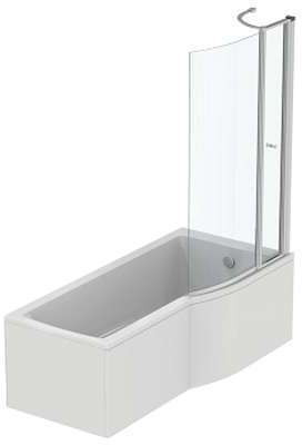 Baignoire-douche asymétrique CONNECT AIR - Version Baignoire-douche asymétrique