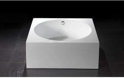 Baignoire îlot blanche carrée et ronde Erminia