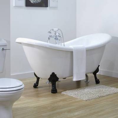 Baignoire Sur Pieds Sabot Îlot Rétro Acrylique Fib