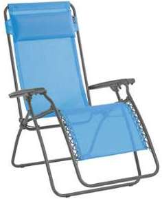 LAFUMA Chaise longue Relax RT2 Texplast - Bleu Azur LAFUMA Chaise longue Relax