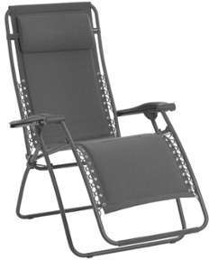 LAFUMA Chaise longue Relax RSXA matelassé - Ardoise LAFUMA Chaise longue Relax