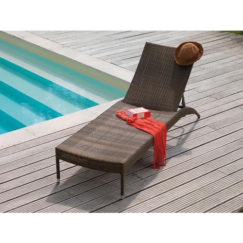 Lot de 2 Lits / Bains de Soleil Santor Brun