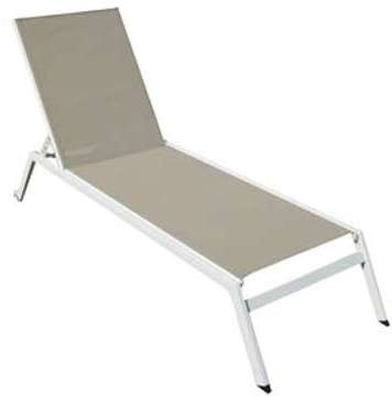 Bain de soleil PALOMBAGGIA taupe en Aluminium et t