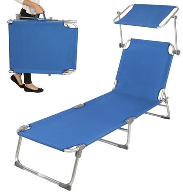 Transat, Bain de soleil, Pliable Aluminium 190 cm