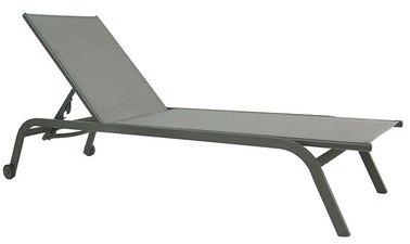Bain de soleil aluminium anthracite et textilène g
