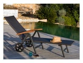 Bain de soleil BARCELONA en résine tressée chocola