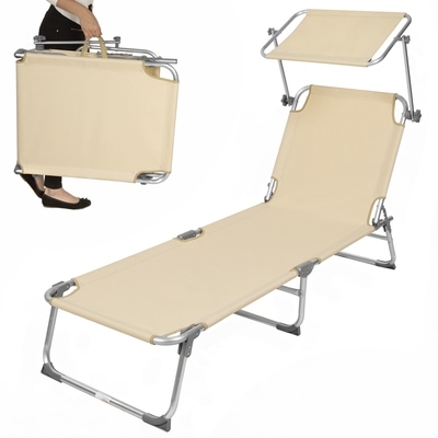 Transat, Bain de soleil, Pliable Aluminium 190 cm